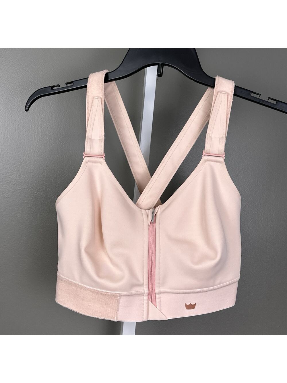 Shefit Bra Flex Sports Bra Medium Impact Size 2Luxe Pink Rose Gold Adjustable